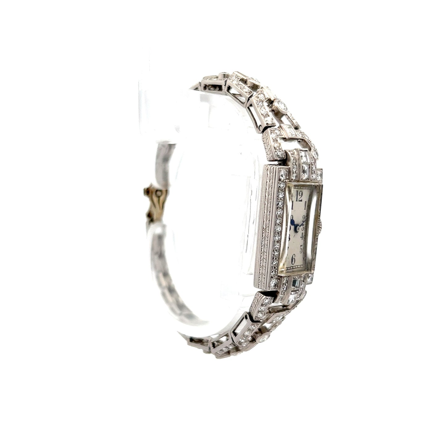 .95 Antique Art Deco Diamond Watch in in 14k White Gold