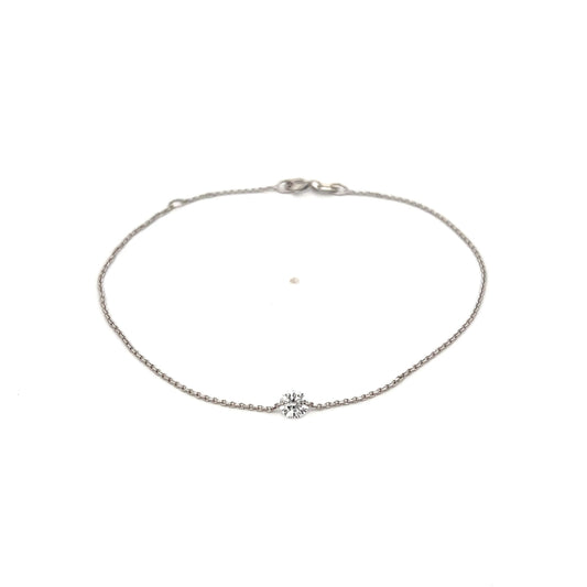 .25 Floating Diamond Bracelet in 18k White Gold