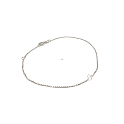 .25 Floating Diamond Bracelet in 18k White Gold
