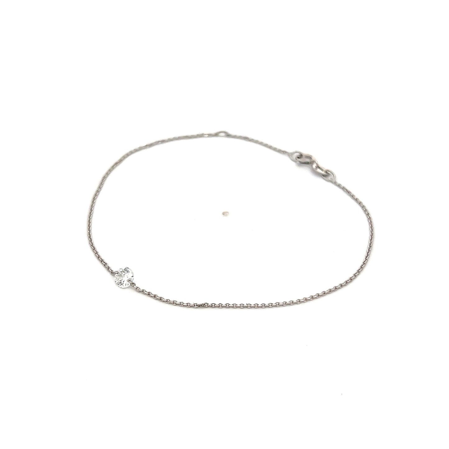 .25 Floating Diamond Bracelet in 18k White Gold