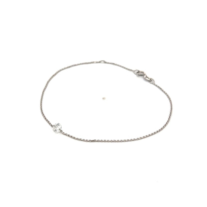 .25 Floating Diamond Bracelet in 18k White Gold