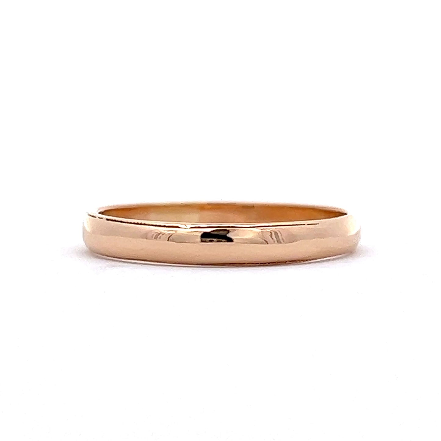 Vintage Retro Men's Wedding Band in 14k Yellow Gold