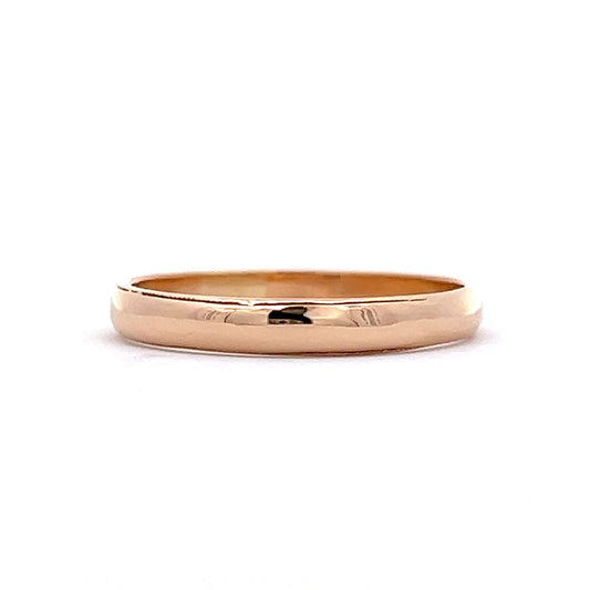 Vintage Retro Men's Wedding Band in 14k Yellow Gold