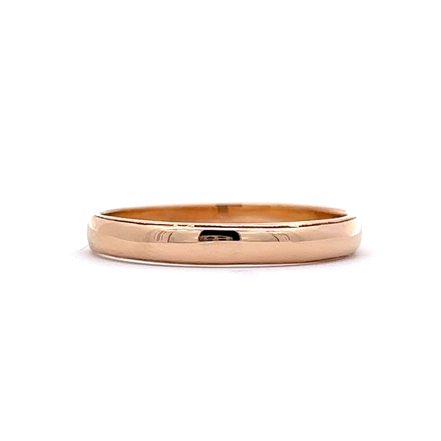 Vintage Retro Men's Wedding Band in 14k Yellow Gold