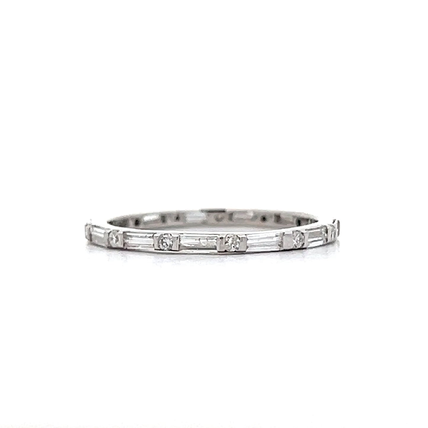 .37 Baguette & Round Diamond Eternity Band in 18k