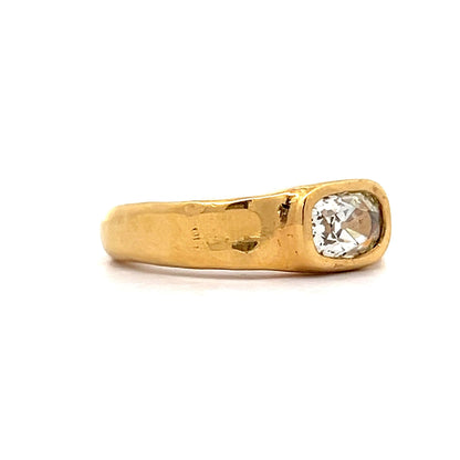 1.50 Minimalist Engagement Ring in 22k Yellow Gold