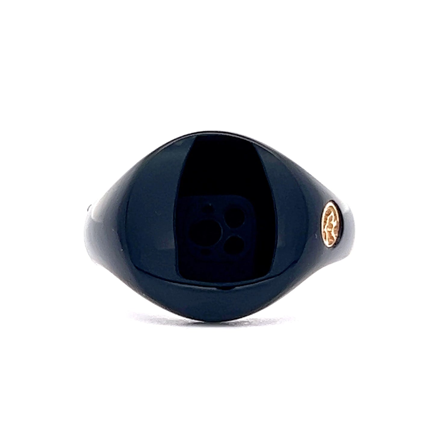 Effy Enamel Signet Ring in 14k Yellow Gold