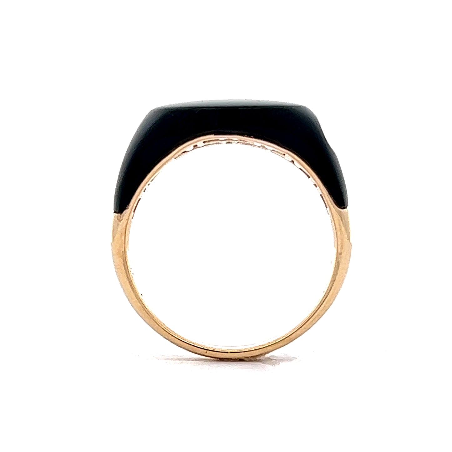 Effy Enamel Signet Ring in 14k Yellow Gold