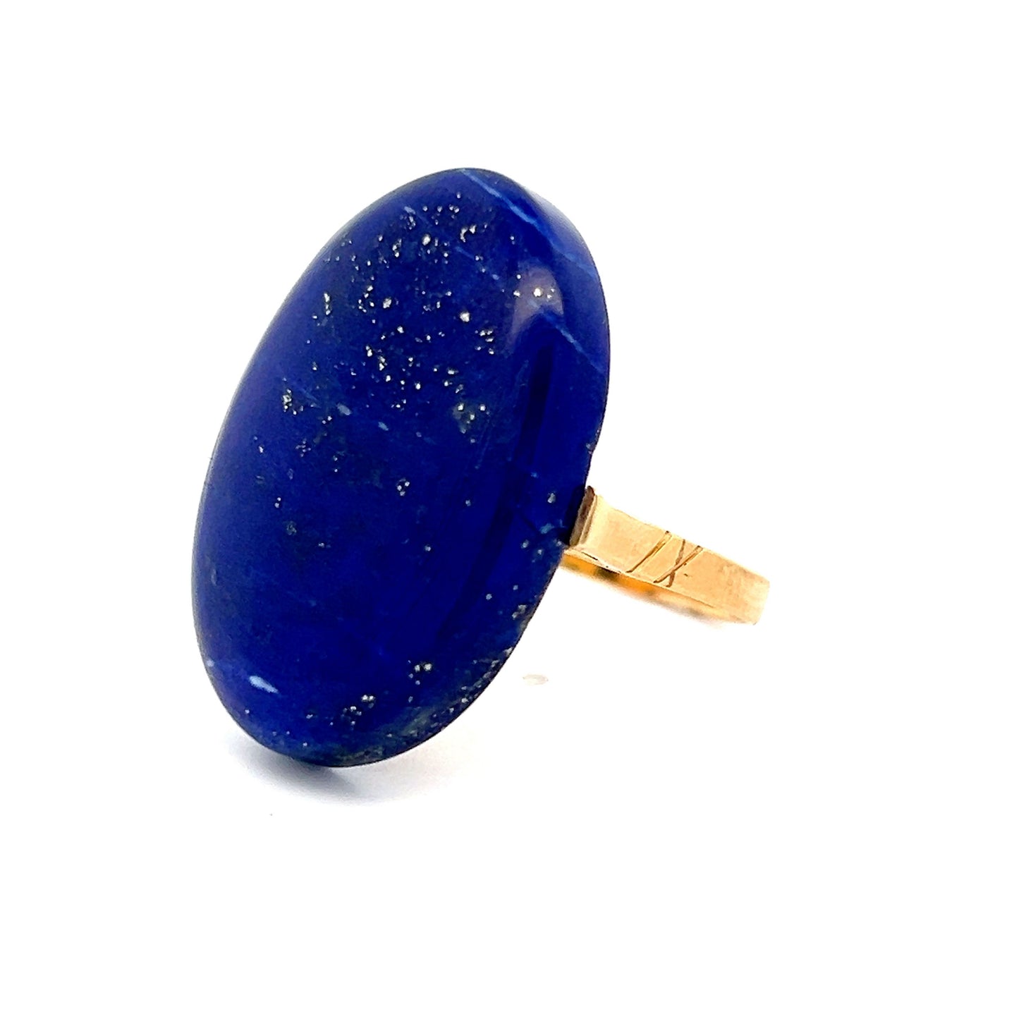 25.75 Vintage Lapis Lazuli Cocktail Ring in 18k