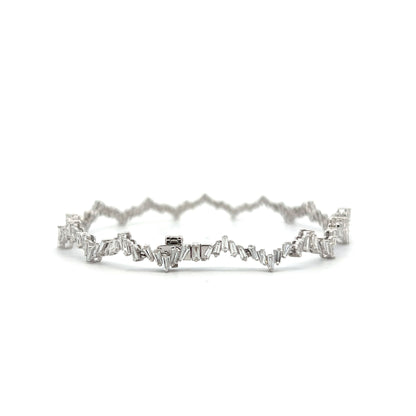 2.12 Baguette Diamond Bracelet in 18k White Gold