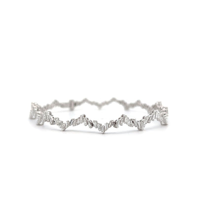 2.12 Baguette Diamond Bracelet in 18k White Gold