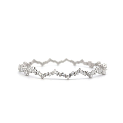 2.12 Baguette Diamond Bracelet in 18k White Gold