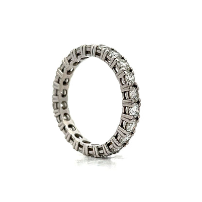 2.20 Round Brilliant Diamond Eternity Band in 18k White Gold