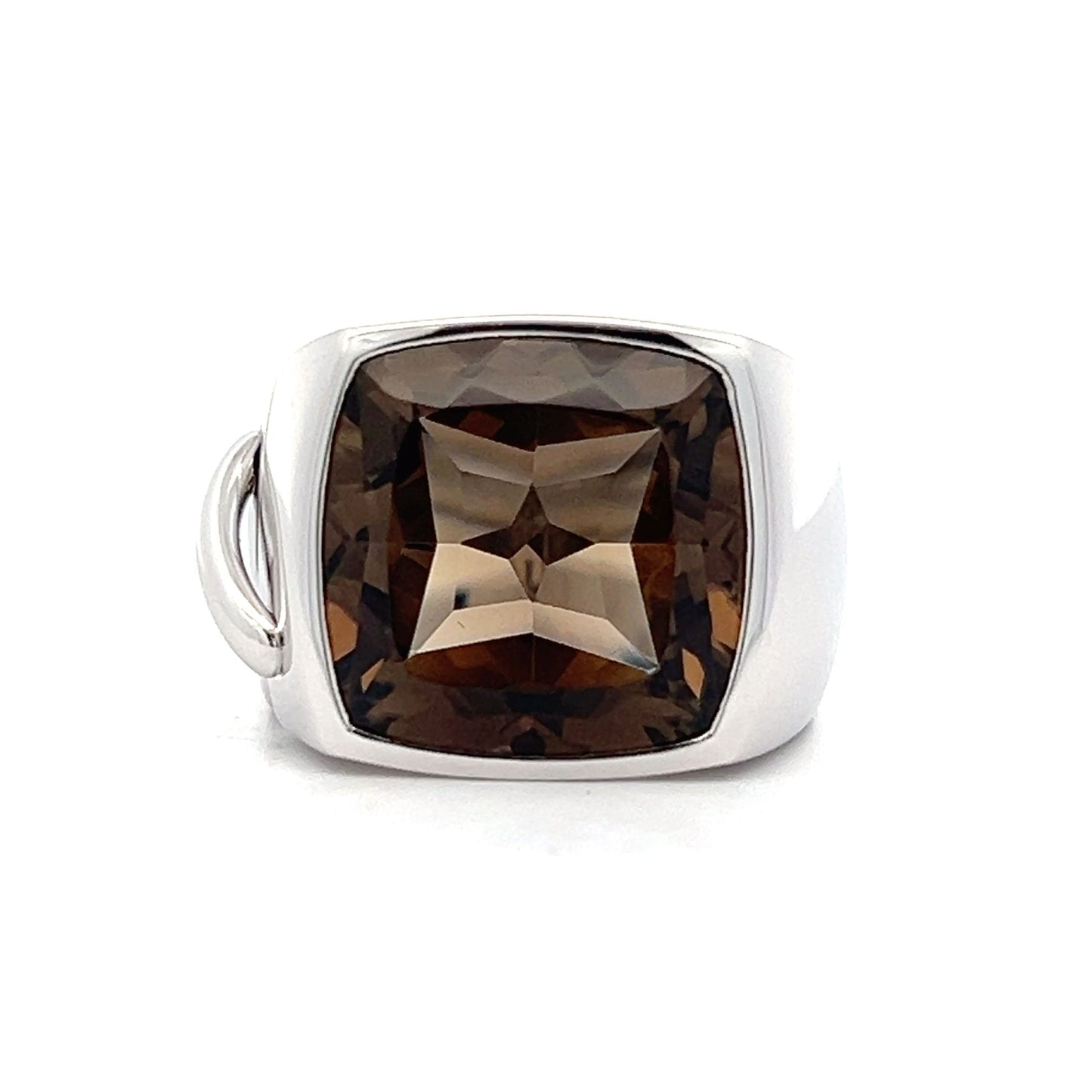 14.50 Chaumet Smokey Quartz Cocktail Ring in 18k