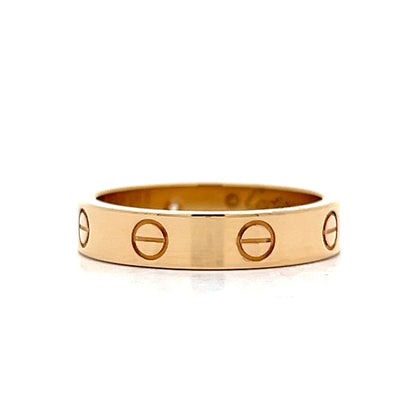 .03 Cartier Love Ring in 18k Yellow Gold