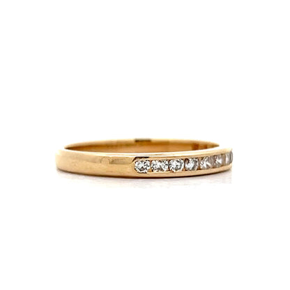 .18 Channel Set Diamond Band in 14k Yellow Gold