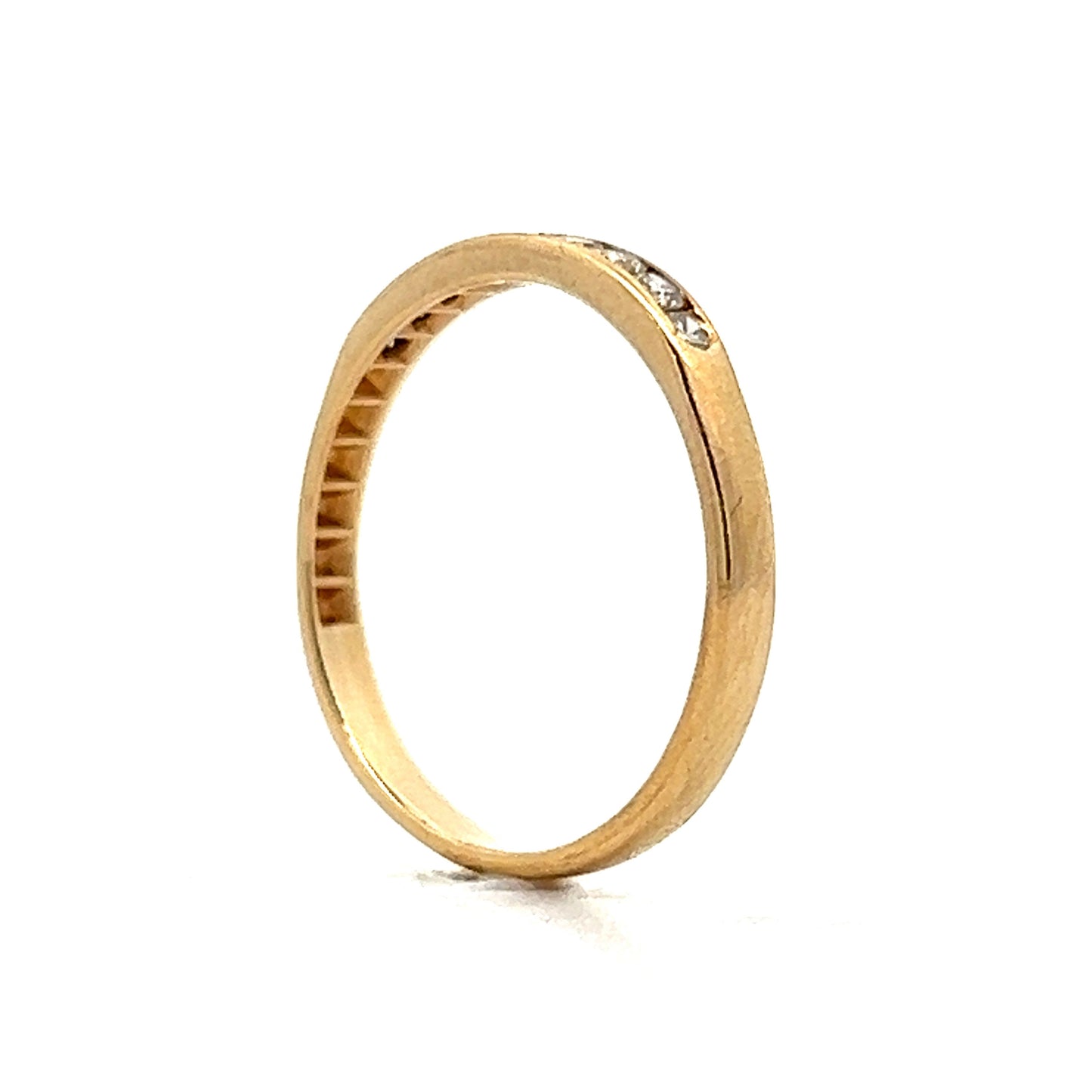 .18 Channel Set Diamond Band in 14k Yellow Gold