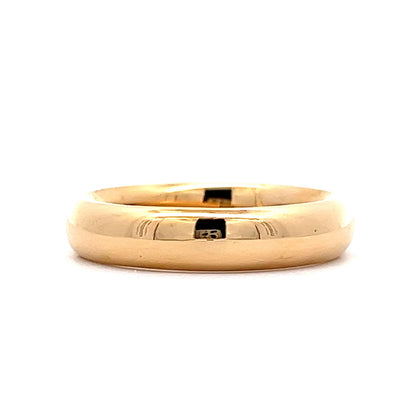 Men's 4mm Comfort Fit Wedding Band in 18k Yellow Gold