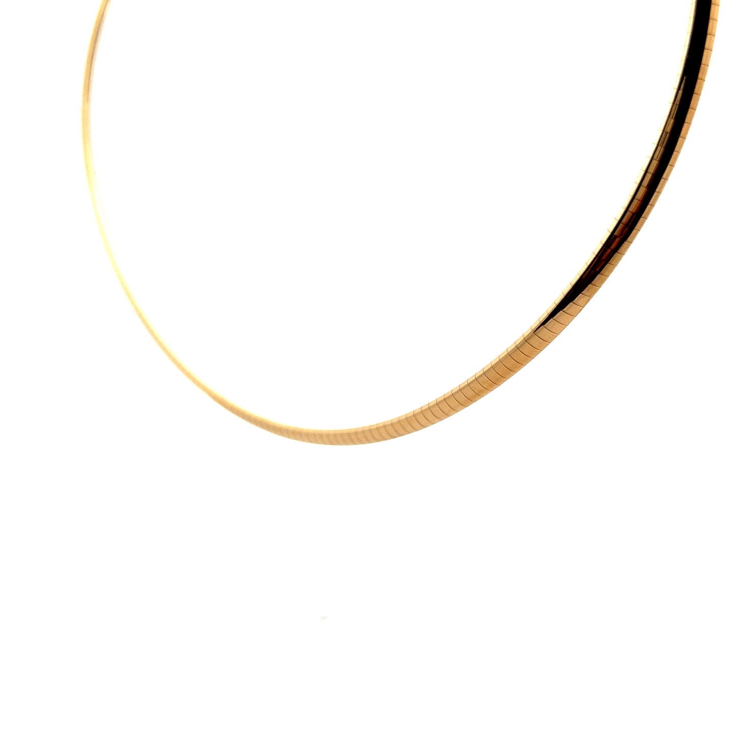 Omega Collar Necklace in 14k Yellow Gold