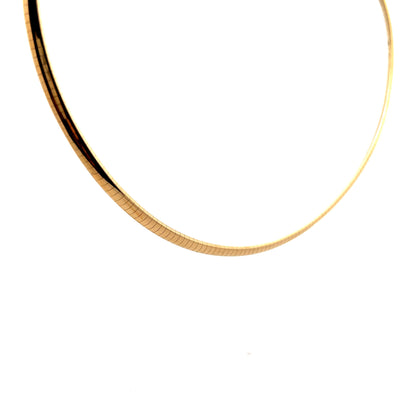 Omega Collar Necklace in 14k Yellow Gold