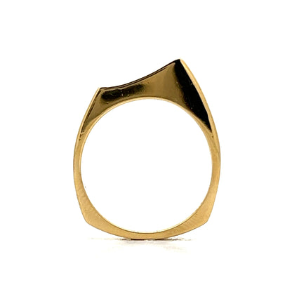 .70 Princess Cut Stacking Ring in 14k Yellow Gold