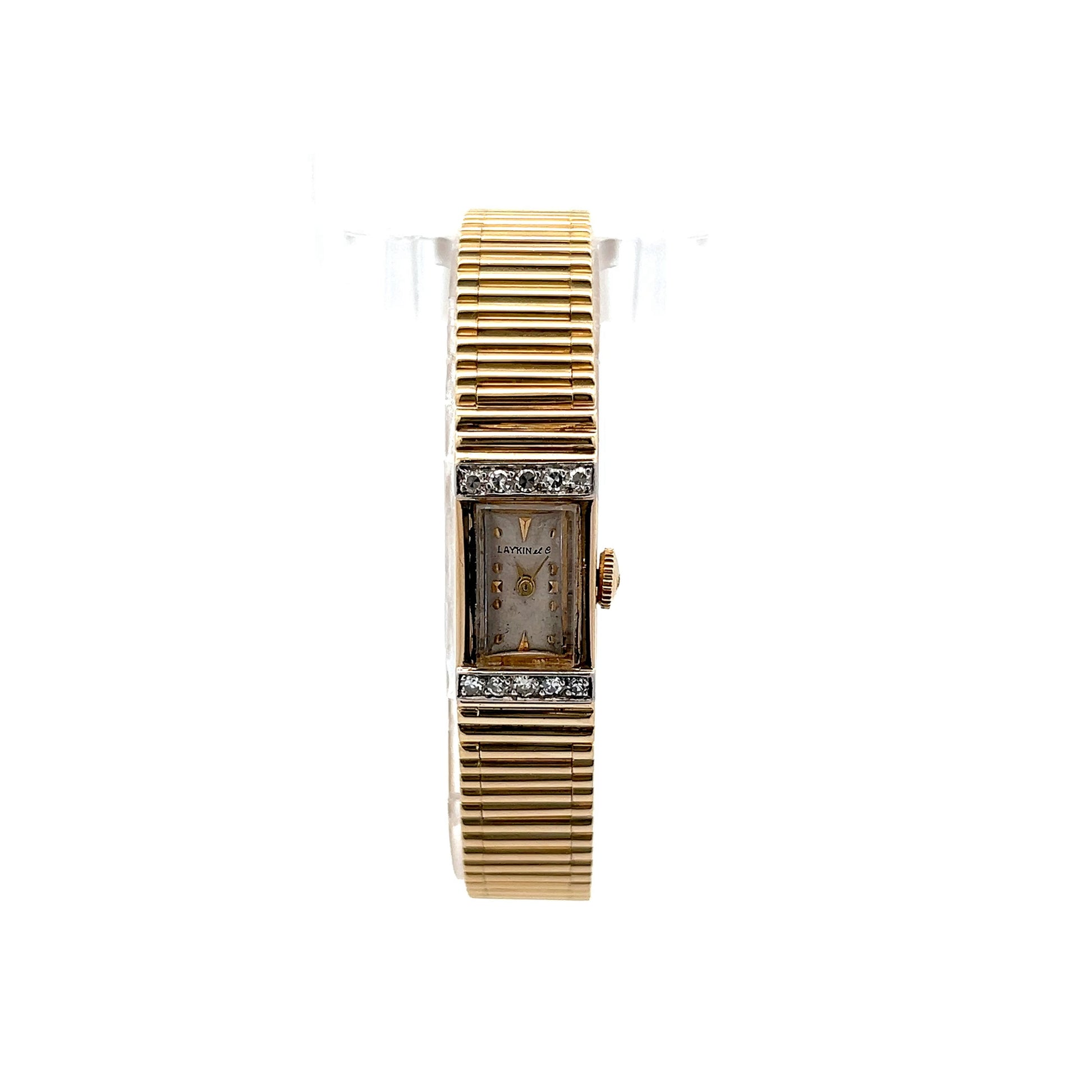 Vintage Mid-Century Lady's Watch in 14k Yellow Gold