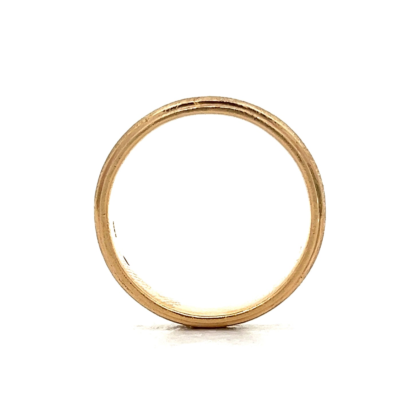 Men's 6.5mm Vintage Wedding Band in 14k Yellow Gold