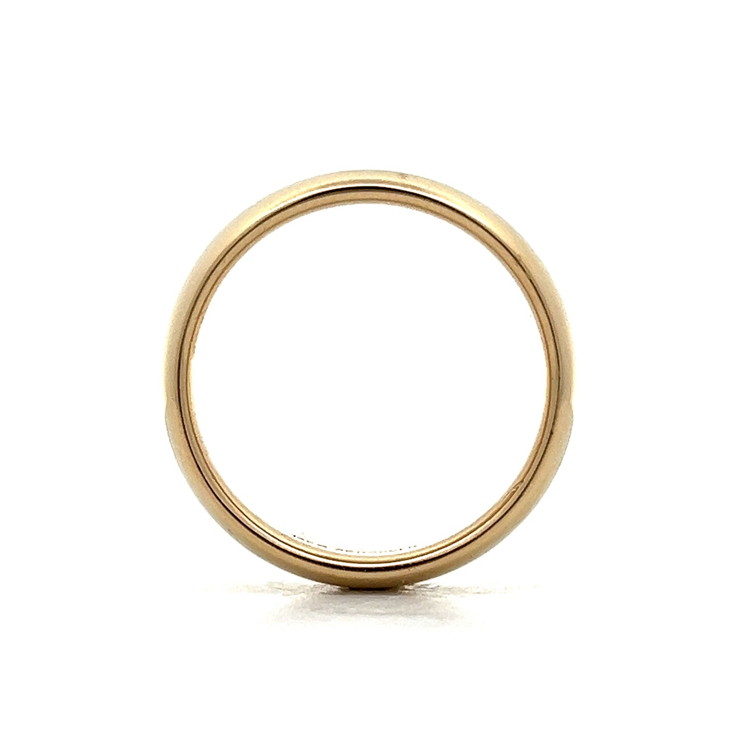 6mm Men's Half Round Wedding Band in 14k