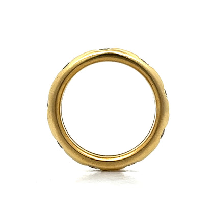 .72 Flush Set Diamond Ring in 14k Yellow Gold