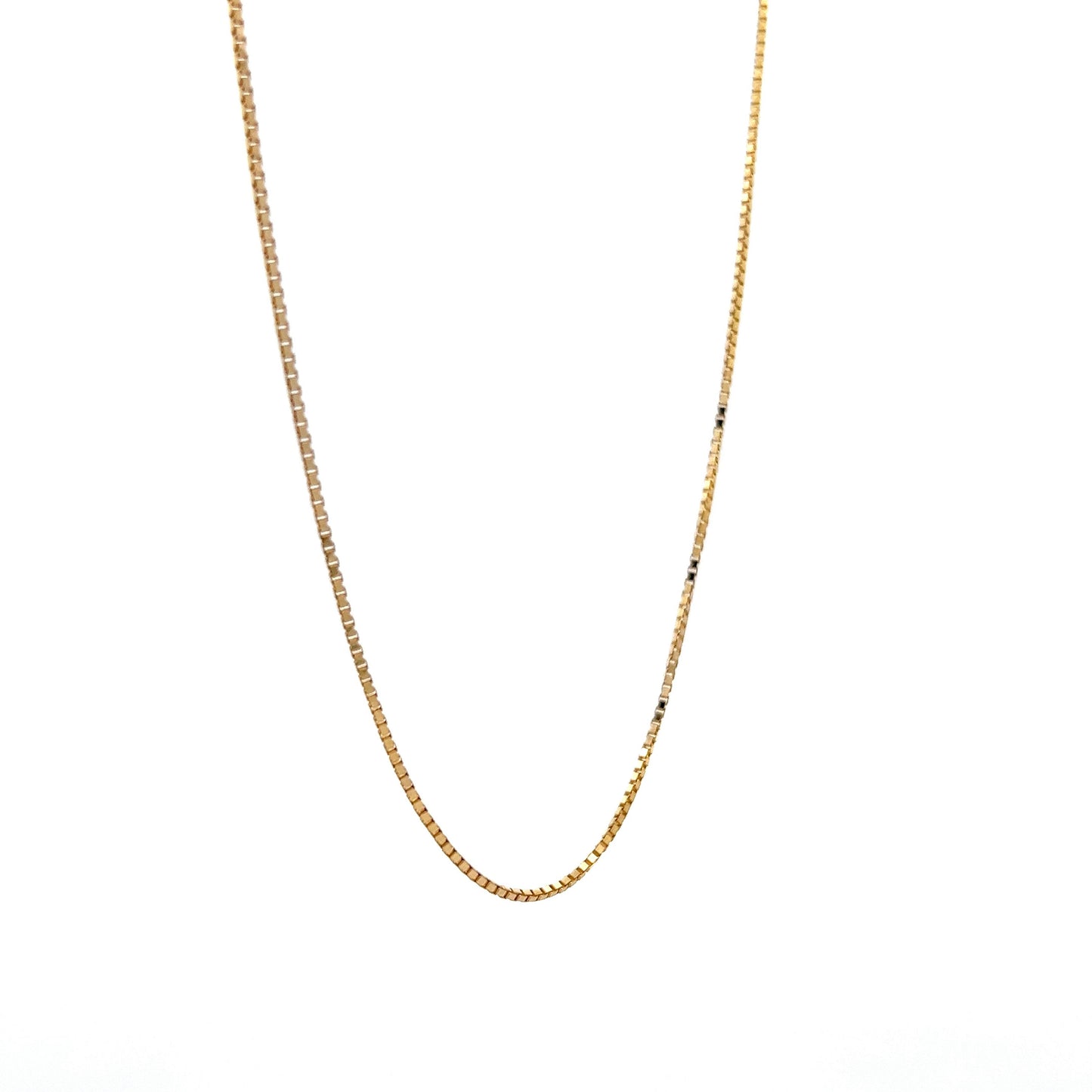 20 Inch Box Chain in 14k Yellow Gold