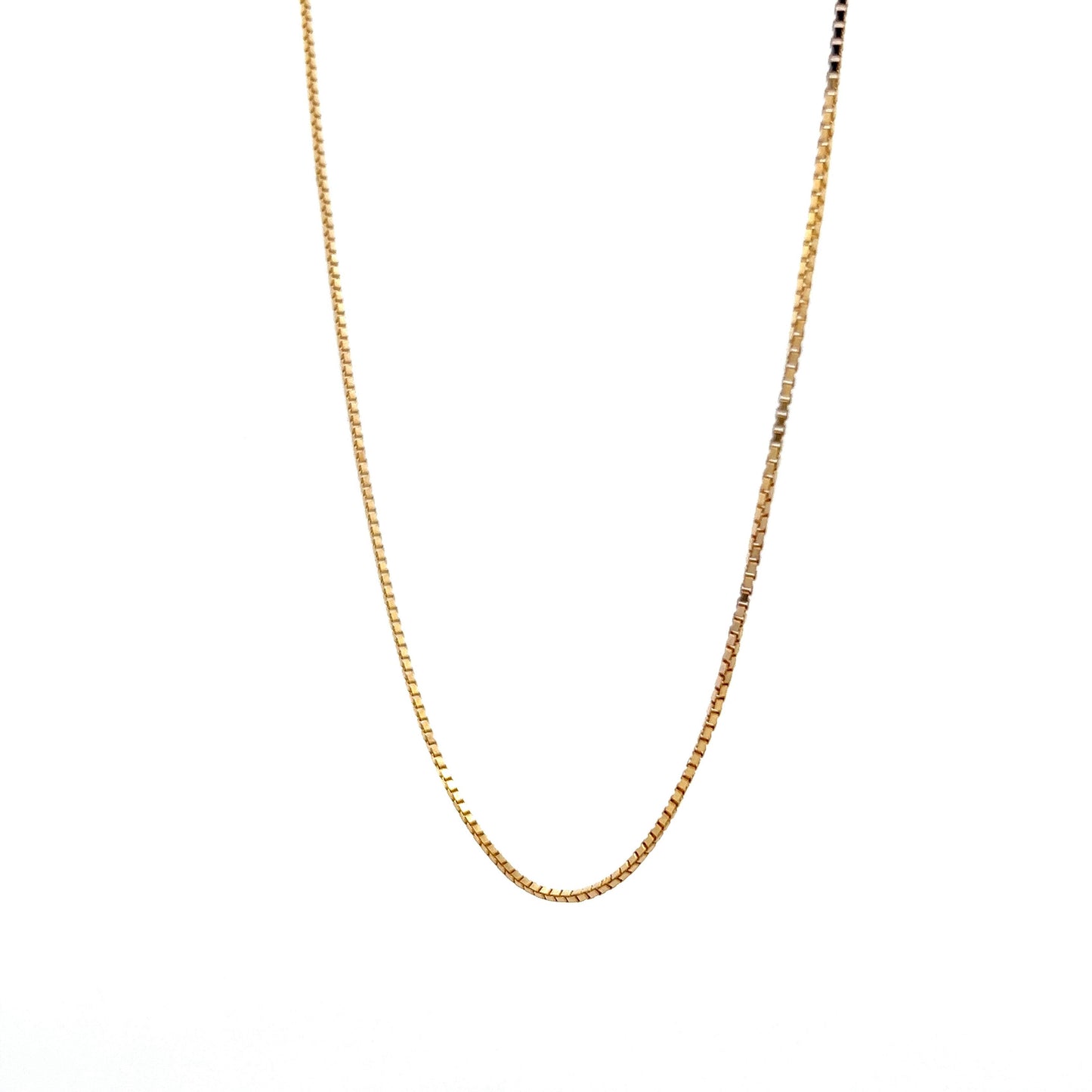 20 Inch Box Chain in 14k Yellow Gold