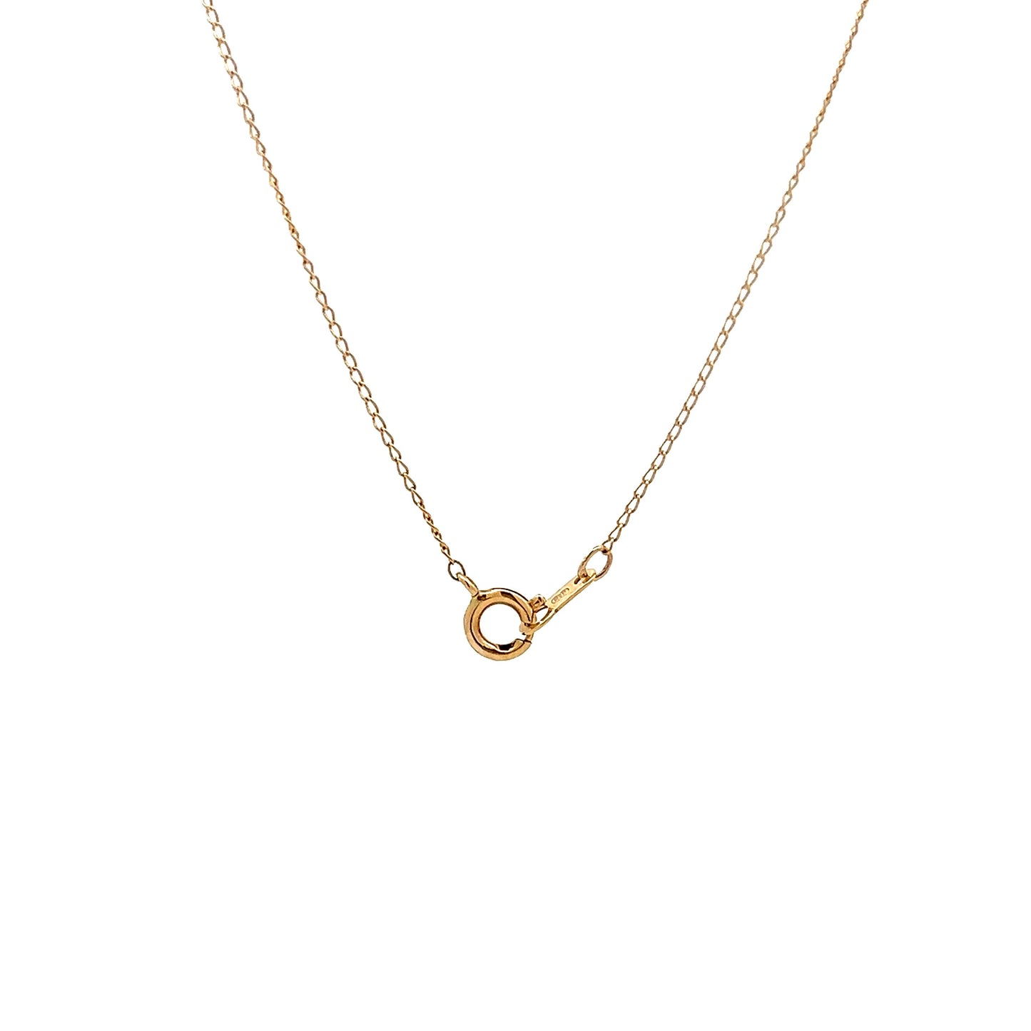 Simple Star of David Pendant Necklace in 14k Yellow Gold