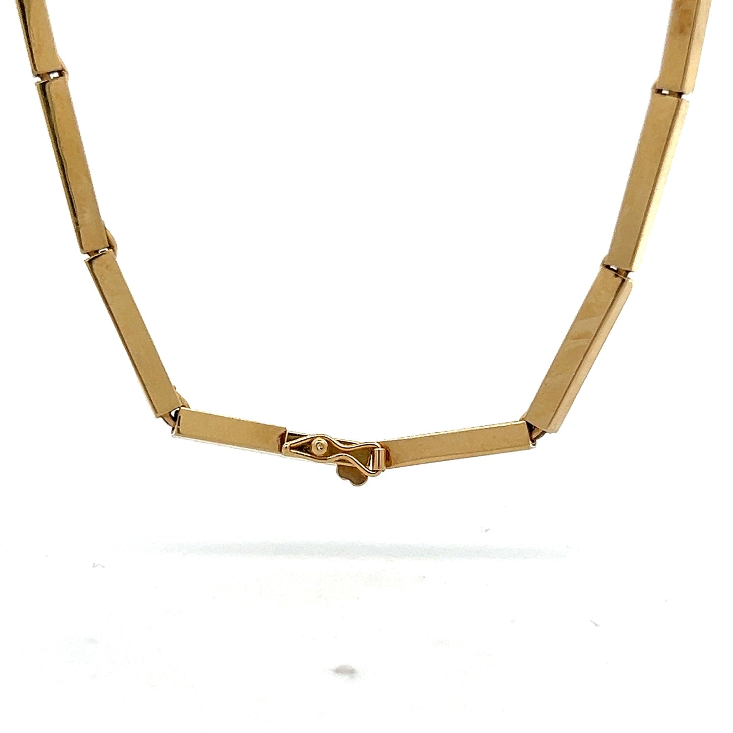 1980's Onyx & Diamond Collar Necklace in 14k