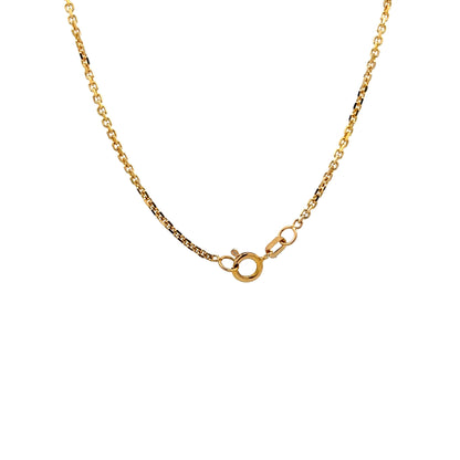 18 Inch Cross Pendant Necklace in 14k Gold