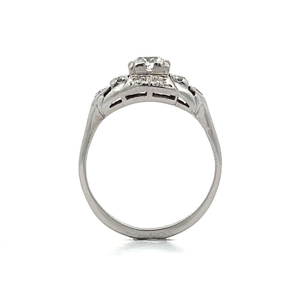 .55 Vintage Art Deco Diamond Engagement Ring in 14k