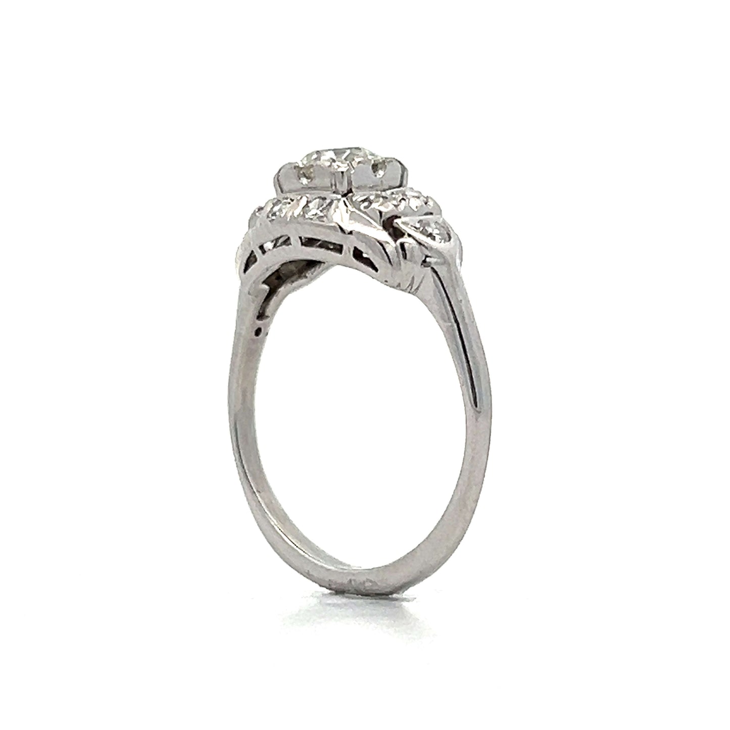 .55 Vintage Art Deco Diamond Engagement Ring in 14k