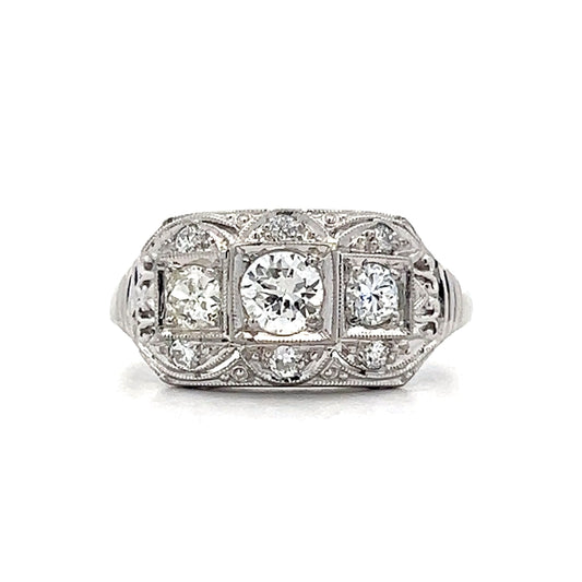 .36 Jabel Vintage Diamond Engagement Ring in 18k