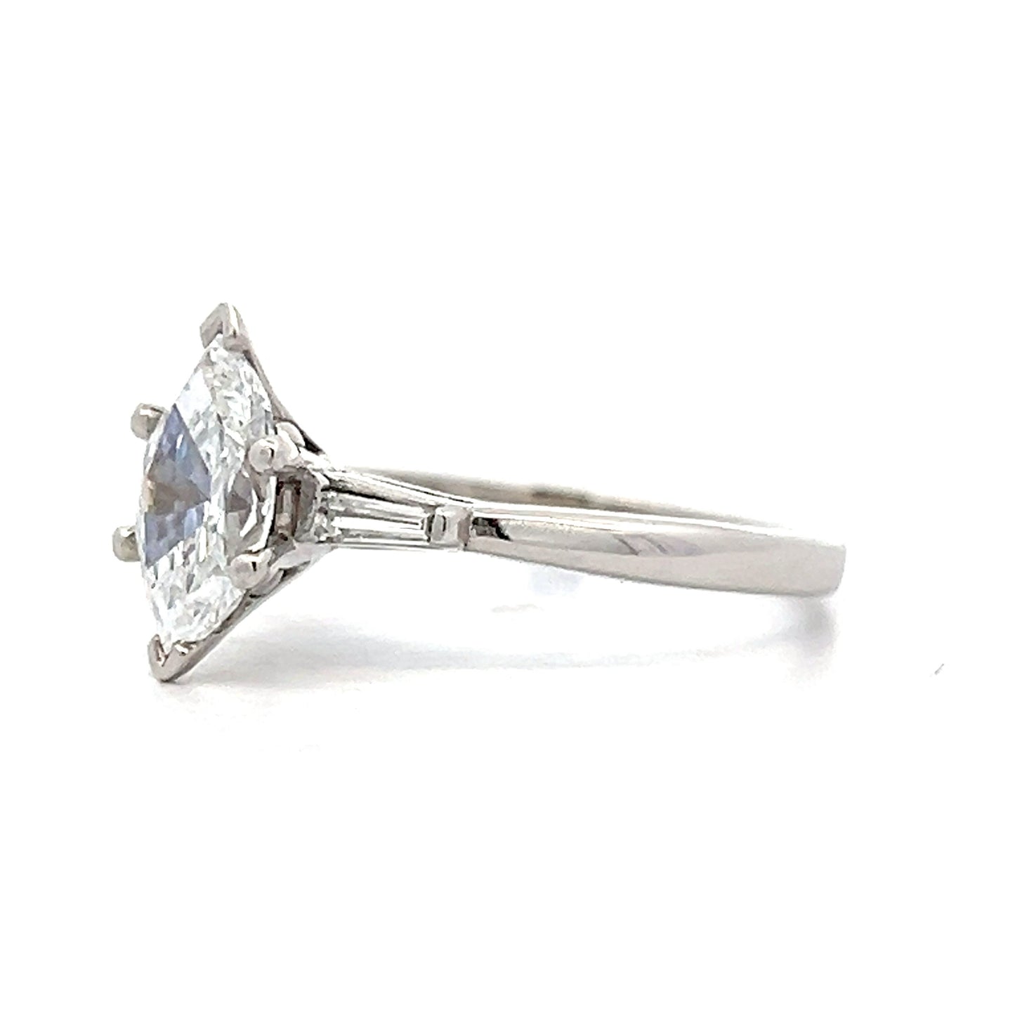 1.22 Marquise Diamond Solitaire Engagement Ring in 18k