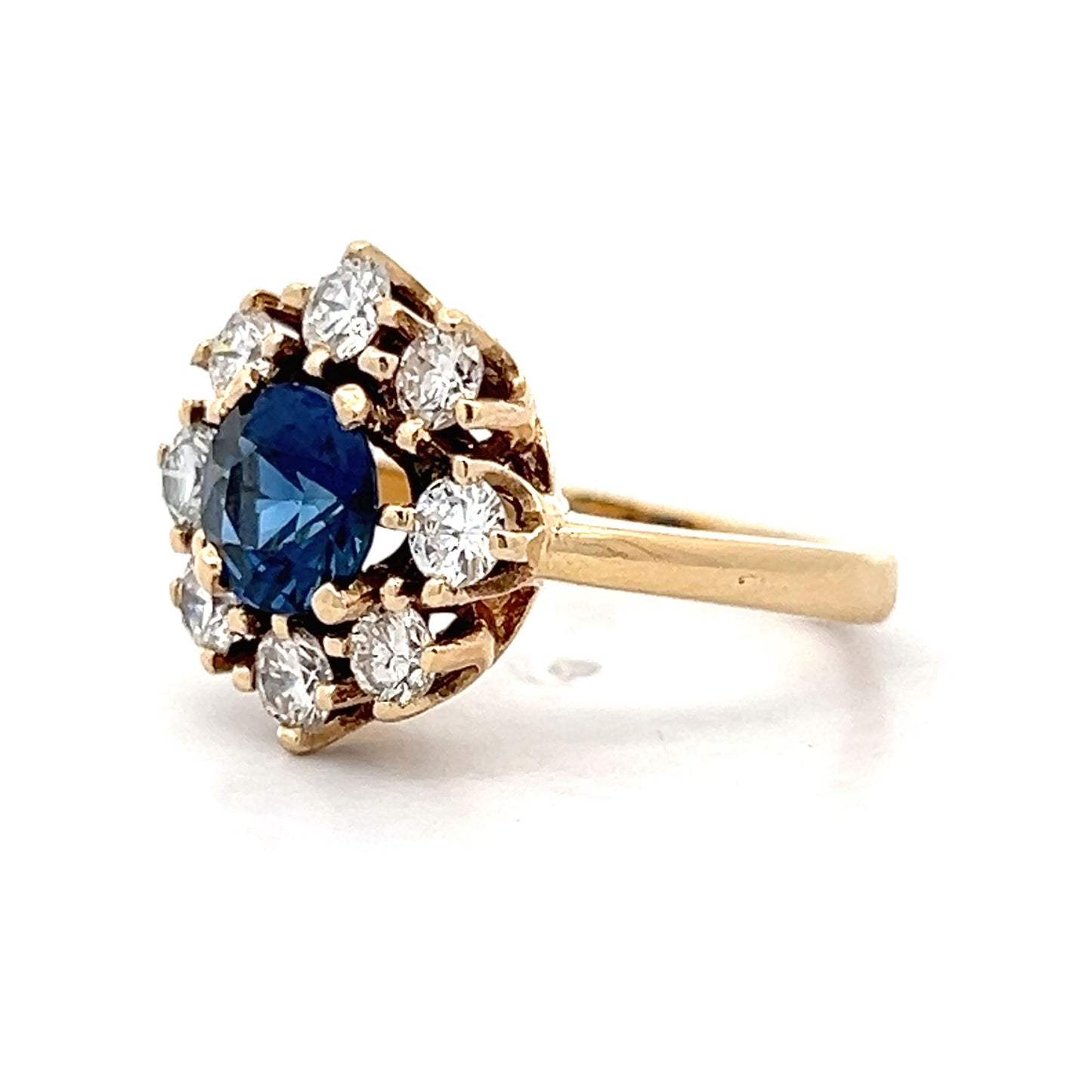 .88 Sapphire & Diamond Cocktail Ring in 14k