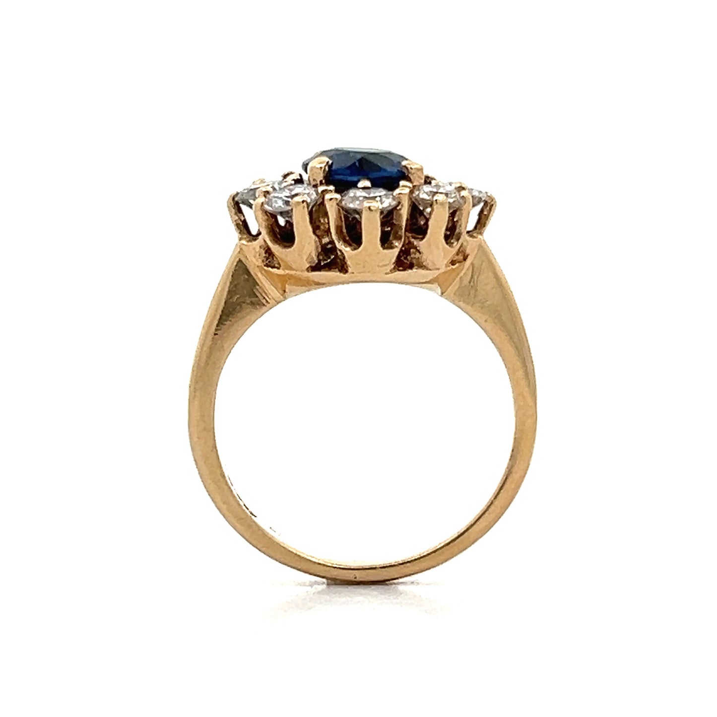 .88 Sapphire & Diamond Cocktail Ring in 14k