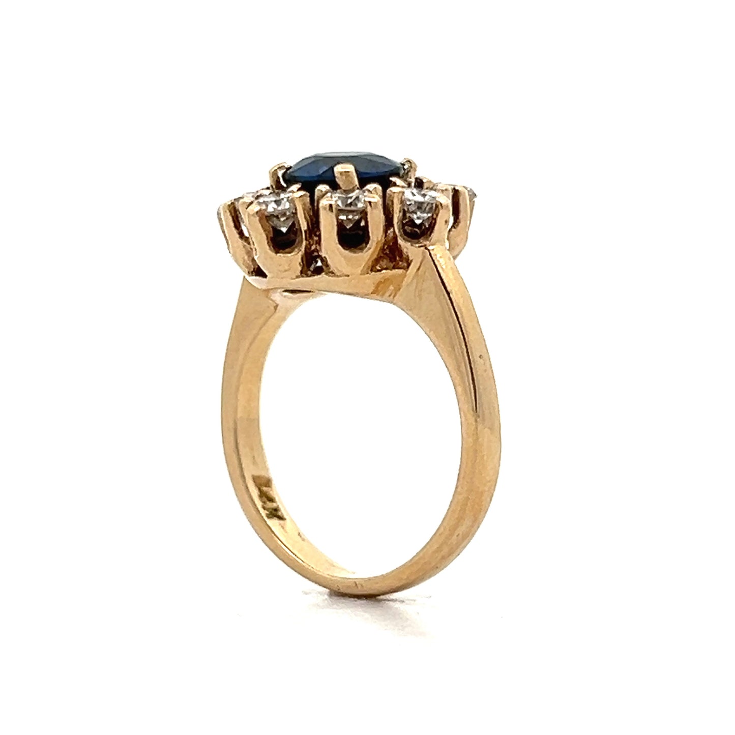 .88 Sapphire & Diamond Cocktail Ring in 14k