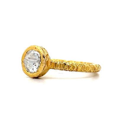 .80 Rose Cut Diamond Right Hand Ring in 24k