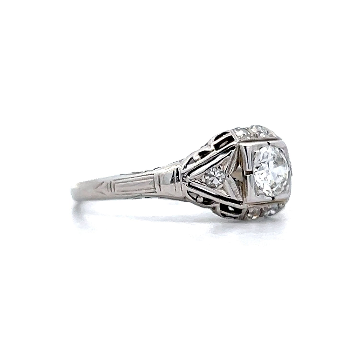 .41 Old European Cut Diamond Engagement Ring in 18k