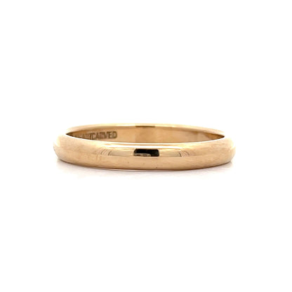 Mens 3.5mm Wedding Band in 14k Yellow Gold