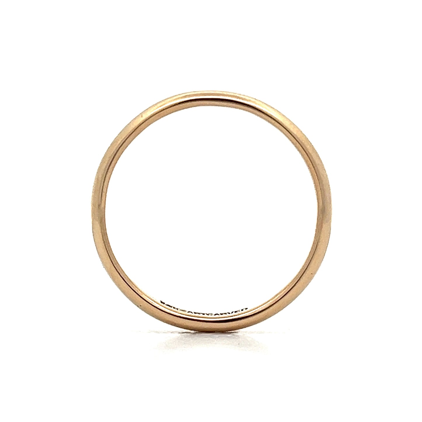 Mens 3.5mm Wedding Band in 14k Yellow Gold