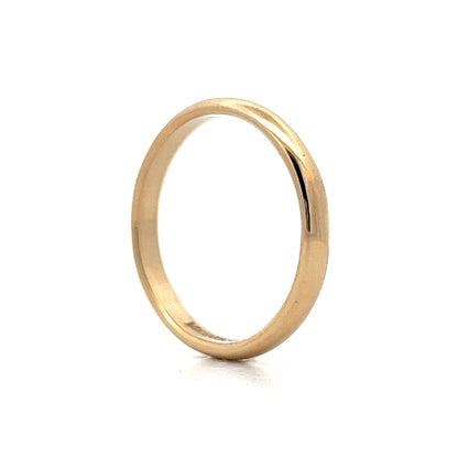 Mens 3.5mm Wedding Band in 14k Yellow Gold