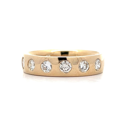 .99 Diamond Station Eternity Band in 14k Yellow Gold