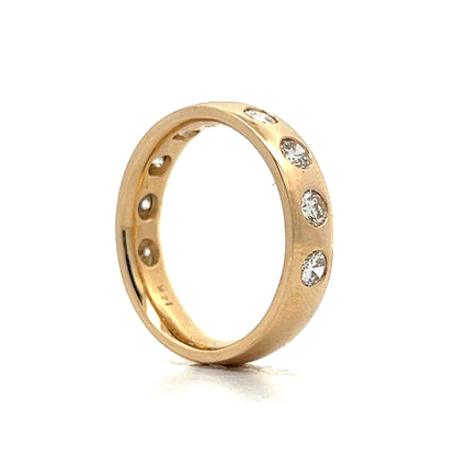 .99 Diamond Station Eternity Band in 14k Yellow Gold