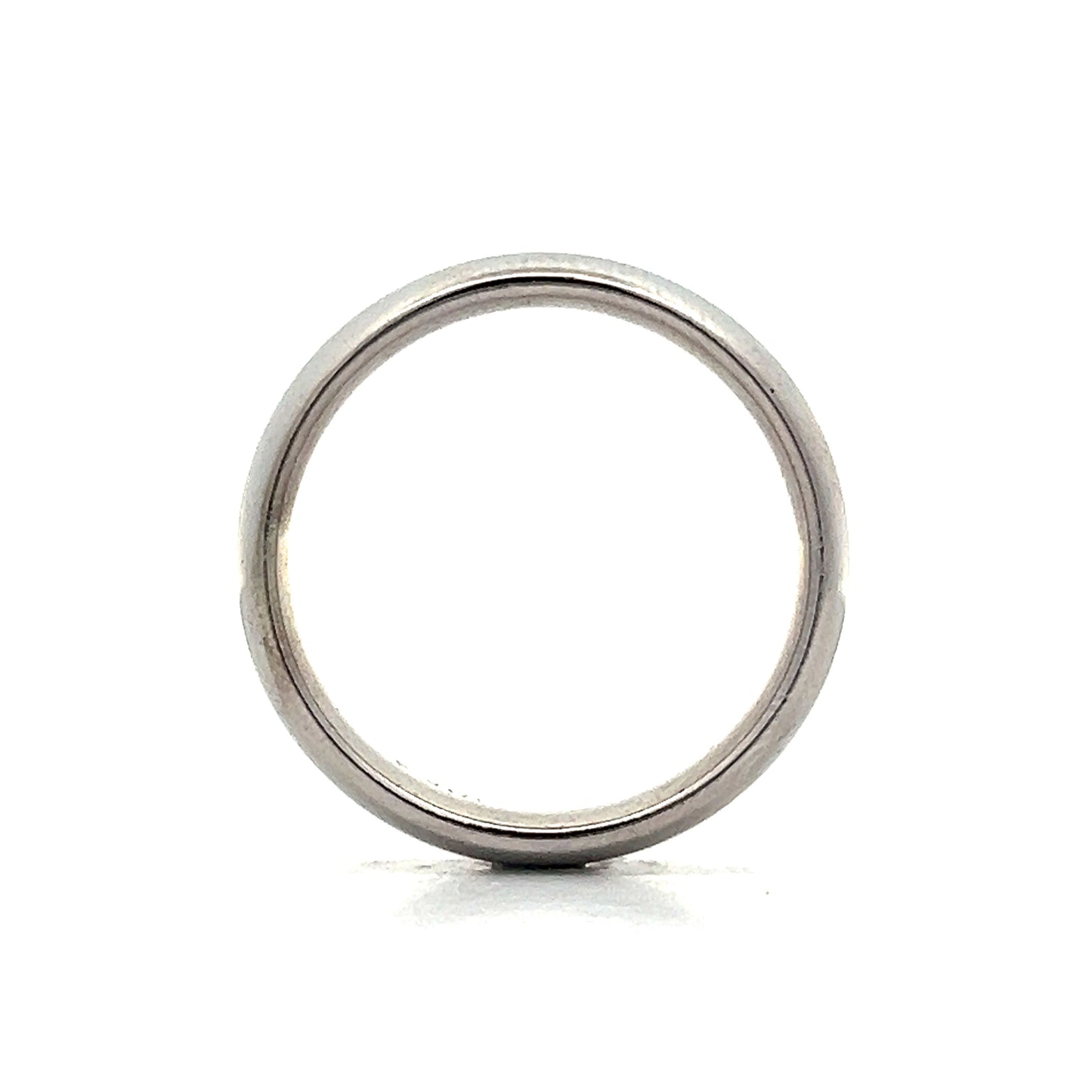 Mens 6mm Half Round Wedding Band in 18k