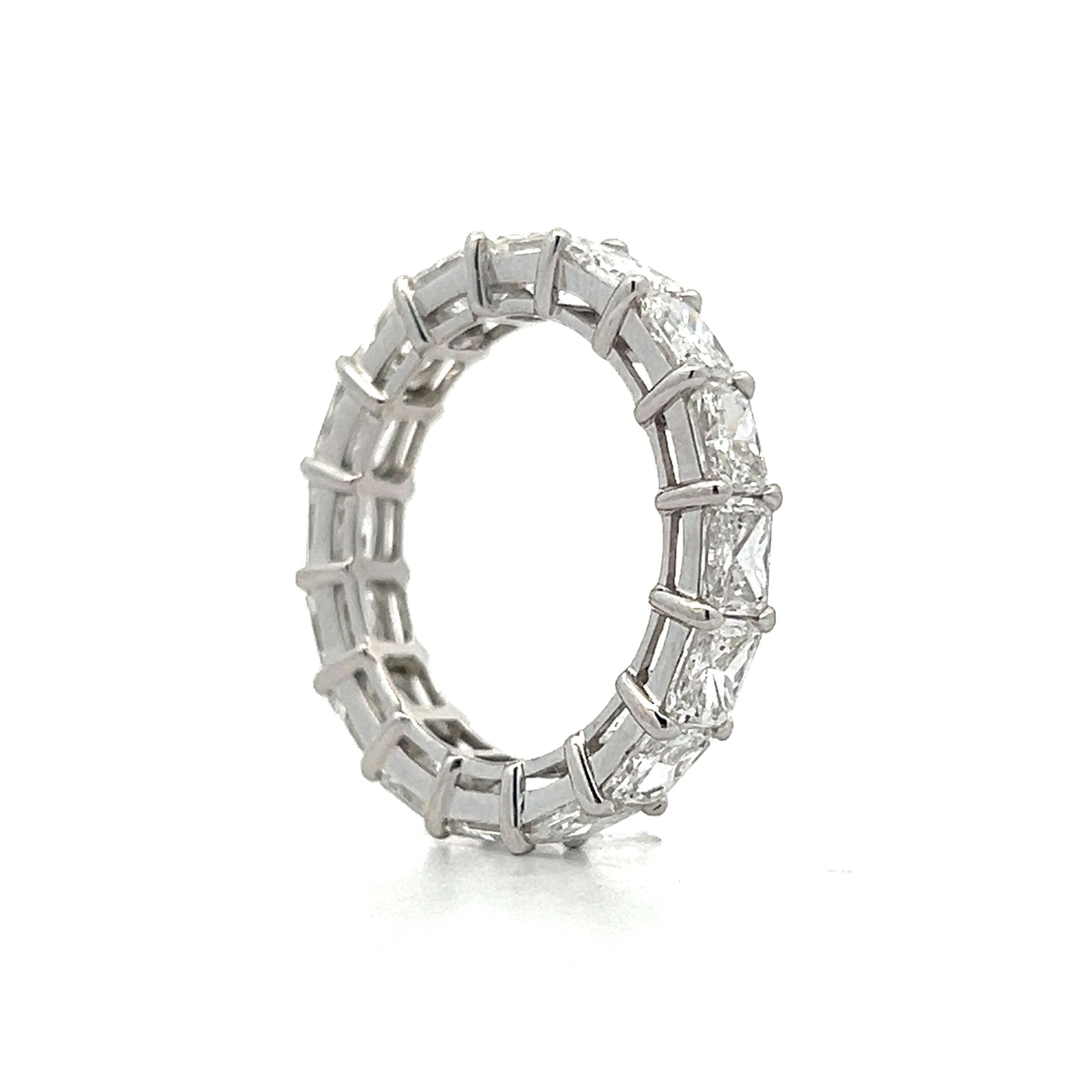 4.82 Radiant Cut Diamond Eternity Band in 18k